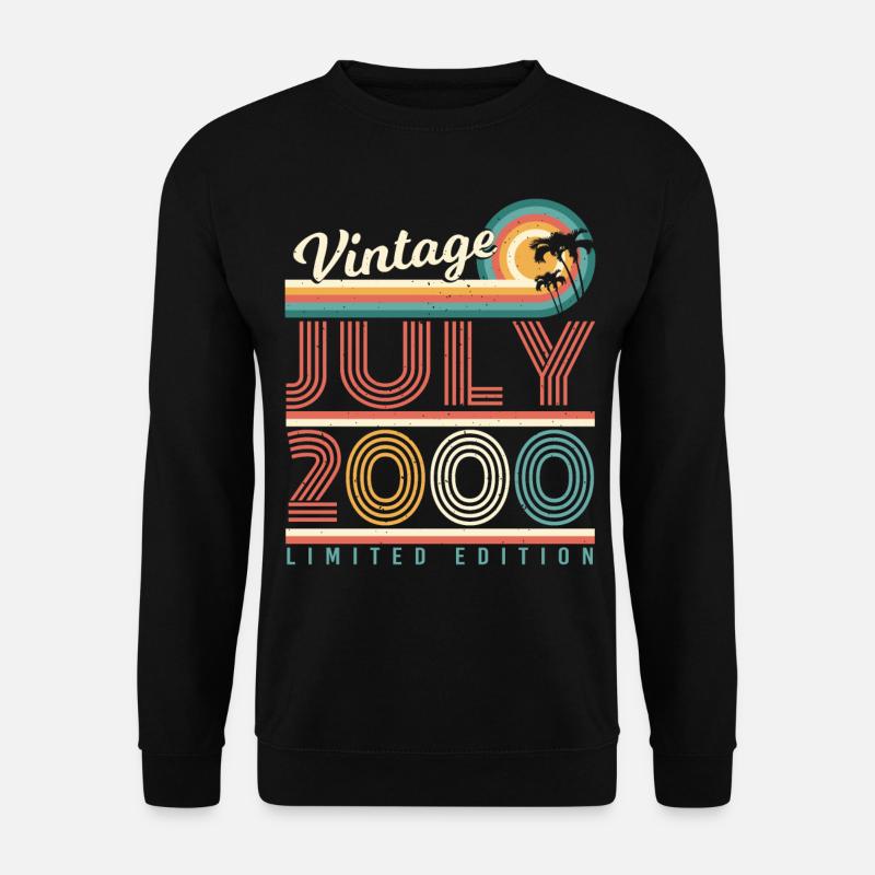 Bester Geburtsmonat Juli 2000 - Unisex Pullover - Schwarz