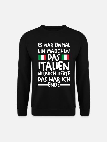 Italia Italien Italiener Italienisches - Unisex Pullover - Schwarz