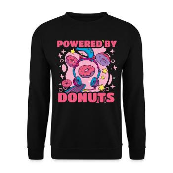 Cupcake Design für Konditor | Cupcake Dealer - Unisex Pullover - Schwarz - Vorne - Alina (178cm) & Michal (187cm)