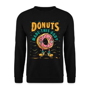 Cupcake Design für Konditor | Cupcake Dealer - Unisex Pullover - Schwarz - Vorne - Alina (178cm) & Michal (187cm)