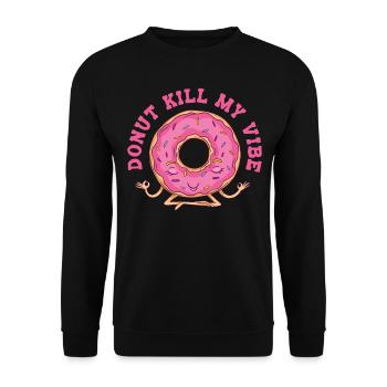 Cupcake Design für Konditor | Cupcake Dealer - Unisex Pullover - Schwarz - Vorne - Alina (178cm) & Michal (187cm)