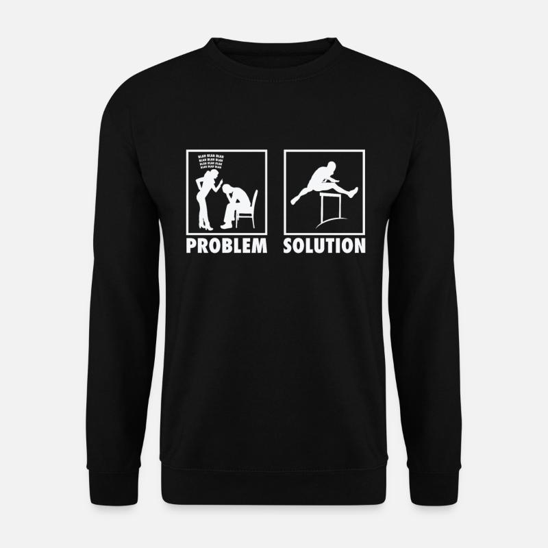 Athletics Athletes Statement Problem Solution. - Unisex Pullover - Schwarz