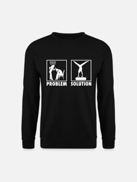 Artistic Gymnastics Apparatus Gymnast Problem - Unisex Pullover - Schwarz