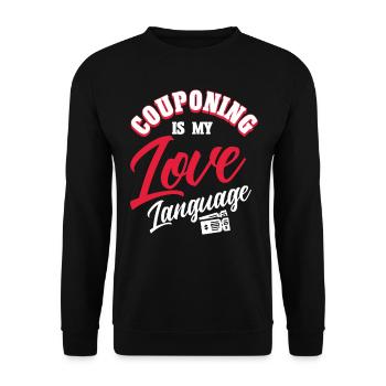 Coupon Shopper Discount Couponer Vente à prix réduit - Sweat-shirt Unisexe - noir - Devant - Alina (178cm) & Michal (187cm)