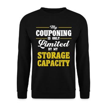 Coupon Shopper Discount Couponer Vente à prix réduit - Sweat-shirt Unisexe - noir - Devant - Alina (178cm) & Michal (187cm)