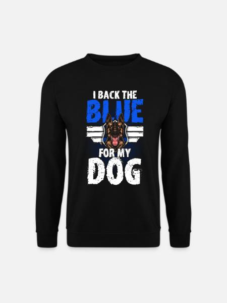 Deutscher Schäferhund Polizeihund Polizei Hund - Unisex Pullover - Schwarz