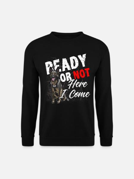 Deutscher Schäferhund Polizeihund Polizei Hund - Unisex Pullover - Schwarz