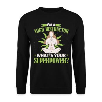 Yoga Girls Are Twisted Meditation Fitness Practice - Sweat-shirt Unisexe - noir - Devant - Alina (178cm) & Michal (187cm)
