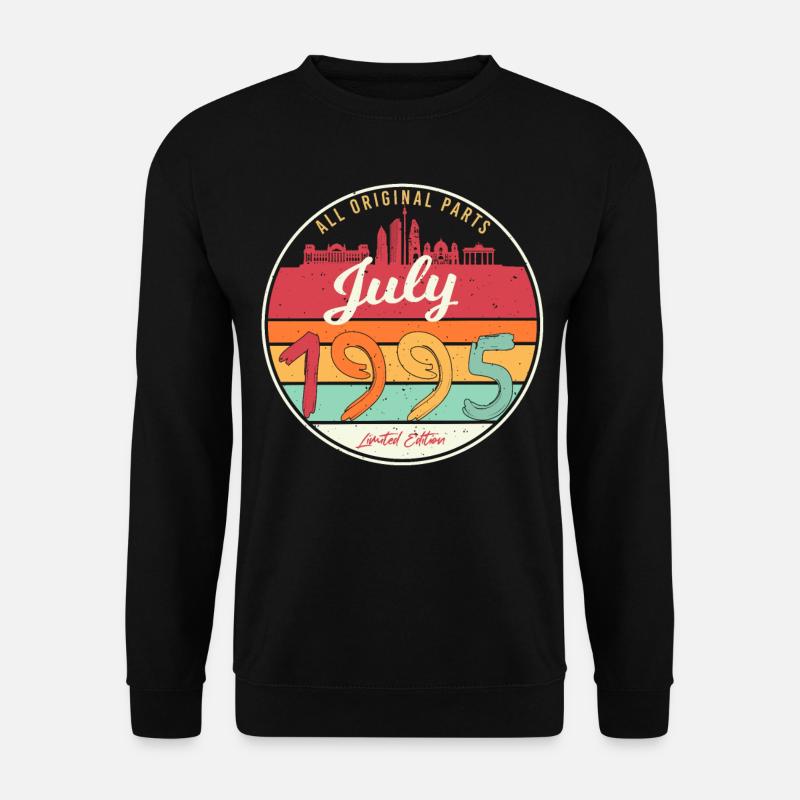 July 1995 Birthday greeting - Unisex Sweatshirt - black