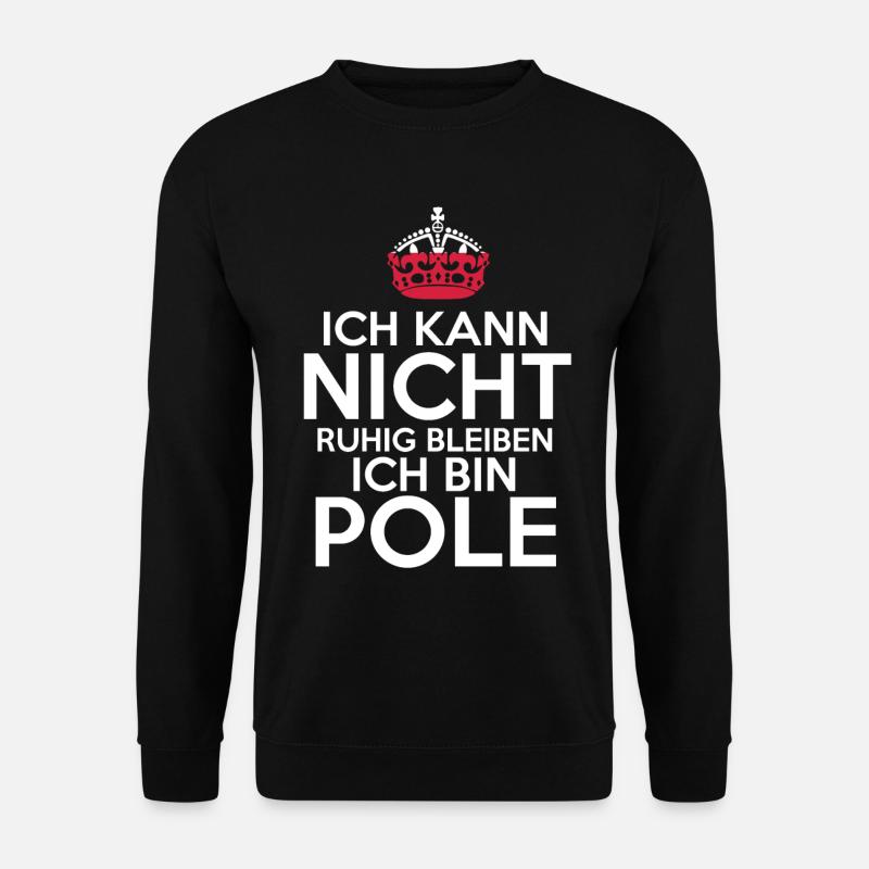 Polska Polen Pole Polnisches - Unisex Pullover - Schwarz