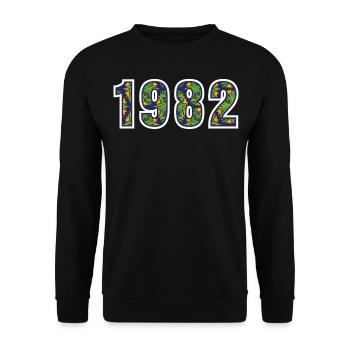 1982 - Unisex Sweatshirt - black - Front - Alina (178cm) & Michal (187cm)