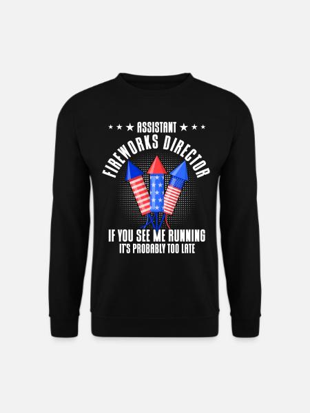 Drôle de feu d’artifice pyrotechnicien disant - Sweat-shirt Unisexe - noir