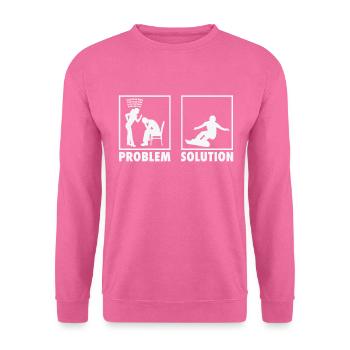Snowboarding Snowboarder Athletes Statement - Unisex Pullover - Pink - Vorne