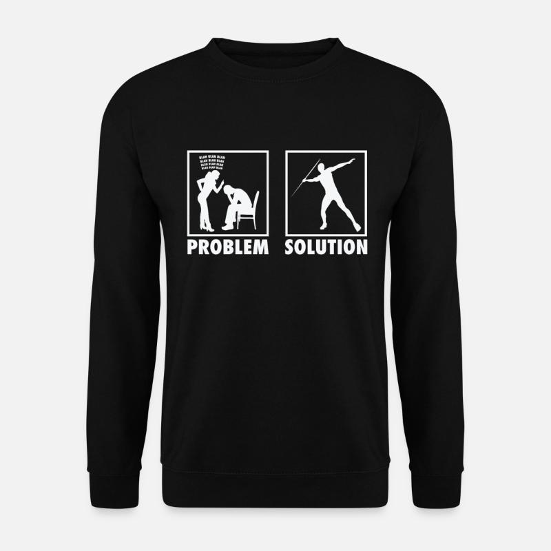 Athletics Athletes Statement Problem Solution. - Unisex Pullover - Schwarz