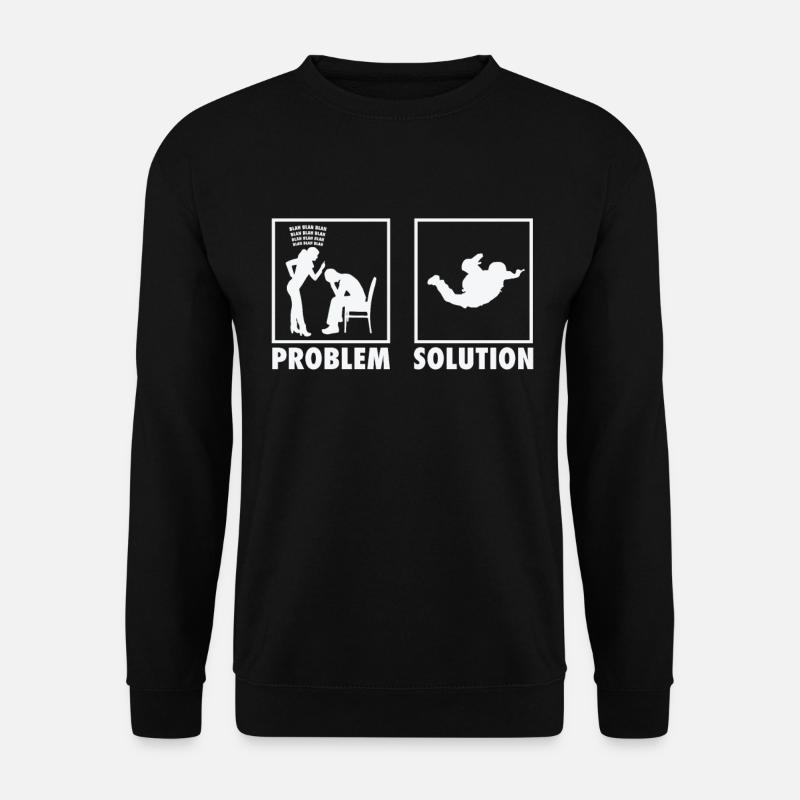 Skydiving Skydivers Statement Problem Solution. - Unisex Pullover - Schwarz