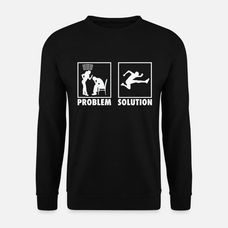 Athletics Athletes Statement Problem Solution. - Unisex Pullover - Schwarz