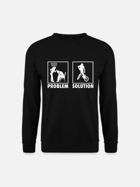 BMX Bikers Statement Problem Solution. - Unisex Pullover - Schwarz