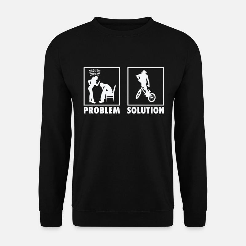 BMX Bikers Statement Problem Solution. - Unisex Pullover - Schwarz