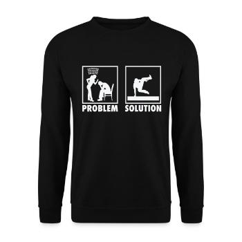 Parkour Parkour Practitioners Traceurs Statement - Unisex Sweatshirt - black - Front - Alina (178cm) & Michal (187cm)