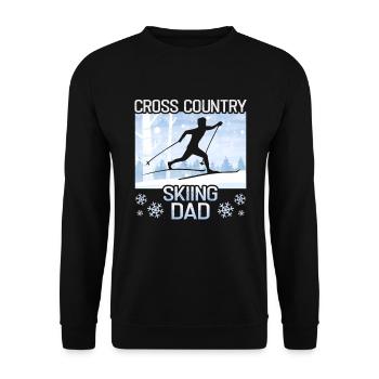 Cross-country biathlon cross-country skiers - Unisex Sweatshirt - black - Front - Alina (178cm) & Michal (187cm)