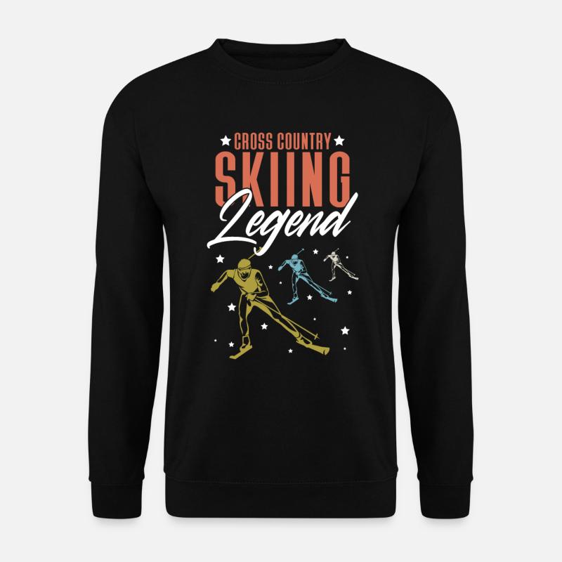 Langläufer Biathlon Skilangläufer - Unisex Pullover - Schwarz