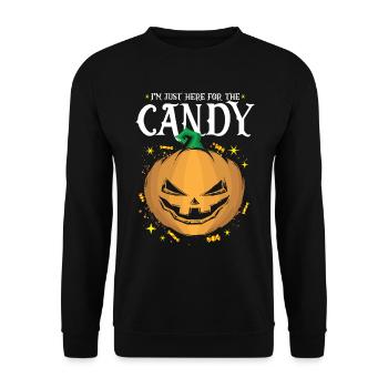 Halloween design for the Halloween party - Unisex Sweatshirt - black - Front - Alina (178cm) & Michal (187cm)