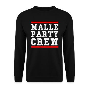 Malle Party Crew - Unisex Pullover - Schwarz - Vorne - Alina (178cm) & Michal (187cm)