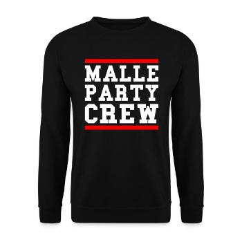 Malle Party Crew - Unisex Pullover - Schwarz - Vorne - Alina (178cm) & Michal (187cm)