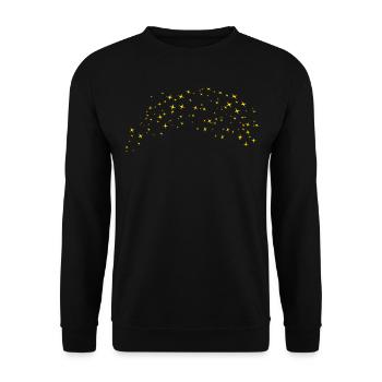 Bogey étoile dorée dans la nuit - Sweat-shirt Unisexe - noir - Devant - Alina (178cm) & Michal (187cm)