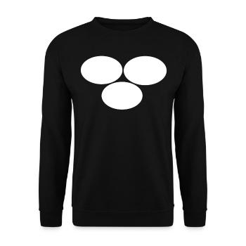 Trois points blancs - Sweat-shirt Unisexe - noir - Devant - Alina (178cm) & Michal (187cm)
