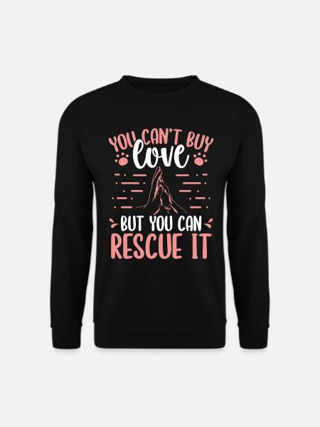Dog Rescue Shetler Dog Adopt Dogs Animal Rescue - Unisex Pullover - Schwarz