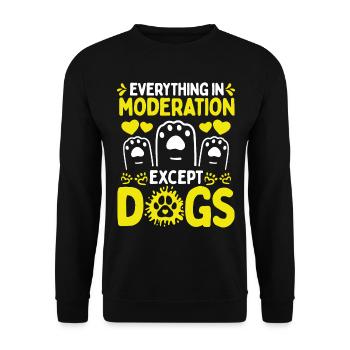 Dog Rescue Shelter Dogs Adopt Dogs Funny Dog - Unisex Sweatshirt - black - Front - Alina (178cm) & Michal (187cm)