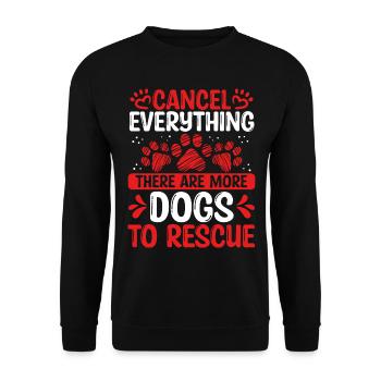 Foster Dogs Rescuer Shelter Dog Adopt Dog Drôle - Sweat-shirt Unisexe - noir - Devant - Alina (178cm) & Michal (187cm)