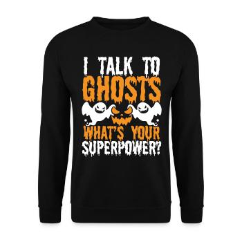 Ghost Hunting Ghost Lover Quel est votre chasseur de fantômes - Sweat-shirt Unisexe - noir - Devant - Alina (178cm) & Michal (187cm)