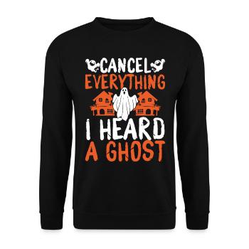 Ghost Hunting Annuler J’entends un Ghost Hunter - Sweat-shirt Unisexe - noir - Devant - Alina (178cm) & Michal (187cm)