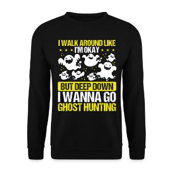 Halloween Ghost Hunting Camerca Ghost Hunter Kit - Sweat-shirt Unisexe - noir - Devant - Alina (178cm) & Michal (187cm)