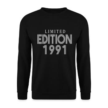 Limited Edition 1991 - Unisex Sweatshirt - black - Front - Alina (178cm) & Michal (187cm)
