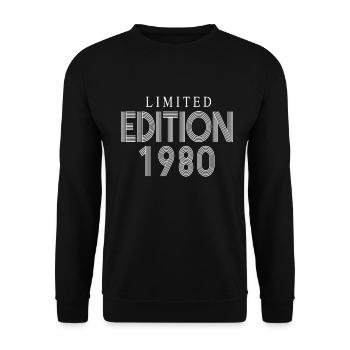 Édition limitée 1980 - Sweat-shirt Unisexe - noir - Devant - Alina (178cm) & Michal (187cm)
