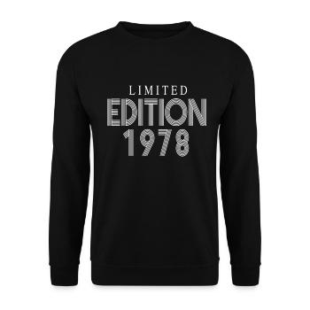Limited Edition 1978 - Unisex Sweatshirt - black - Front - Alina (178cm) & Michal (187cm)