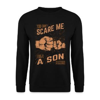 Père et Fils - Coup de poing Figure paternelle pour les pères - Sweat-shirt Unisexe - noir - Devant - Alina (178cm) & Michal (187cm)