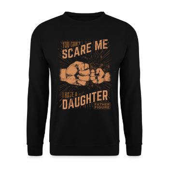 Father and Daughter - Fist bump Father Figure Father - Unisex Sweatshirt - black - Front - Alina (178cm) & Michal (187cm)