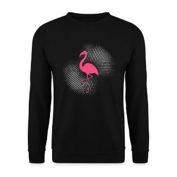 Flamant - Sweat-shirt Unisexe - noir - Devant - Alina (178cm) & Michal (187cm)