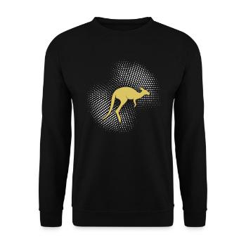 Känguru - Unisex Pullover - Schwarz - Vorne - Alina (178cm) & Michal (187cm)