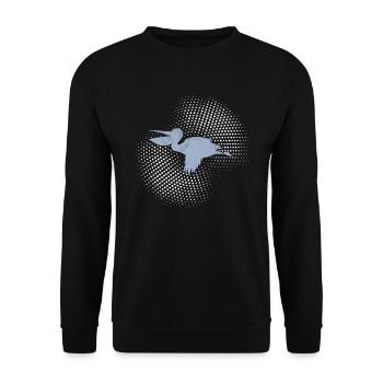 Pelican - Unisex Sweatshirt - black - Front - Alina (178cm) & Michal (187cm)