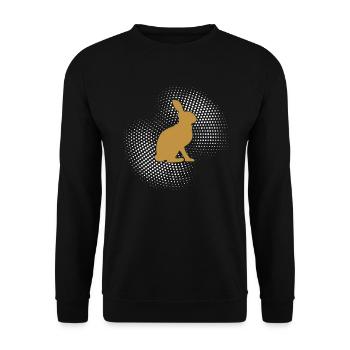 Hare - Unisex Sweatshirt - black - Front - Alina (178cm) & Michal (187cm)