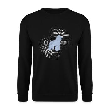 Poodle - Unisex Sweatshirt - black - Front - Alina (178cm) & Michal (187cm)