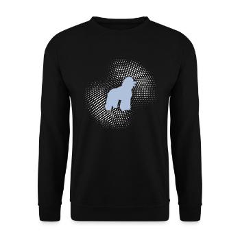 Poodle - Unisex Sweatshirt - black - Front - Alina (178cm) & Michal (187cm)