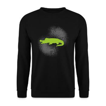 Crocodile - Sweat-shirt Unisexe - noir - Devant - Alina (178cm) & Michal (187cm)