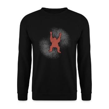 Orang Utan - Unisex Pullover - Schwarz - Vorne - Alina (178cm) & Michal (187cm)