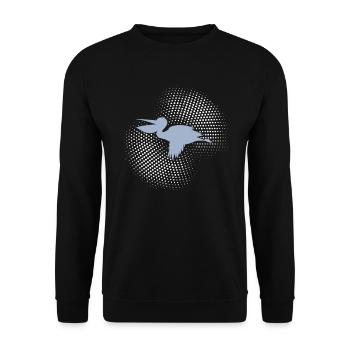 Pelican - Unisex Sweatshirt - black - Front - Alina (178cm) & Michal (187cm)